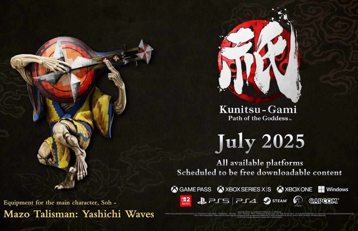Kunitsu-Gami: Path of the Goddess will celebrate its one year anniversary with a free retro-styled talisman